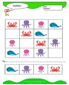 Sudoku Çocuk Bulmacaları